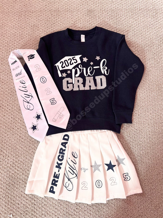 Custom Youth Grad Skirt Set